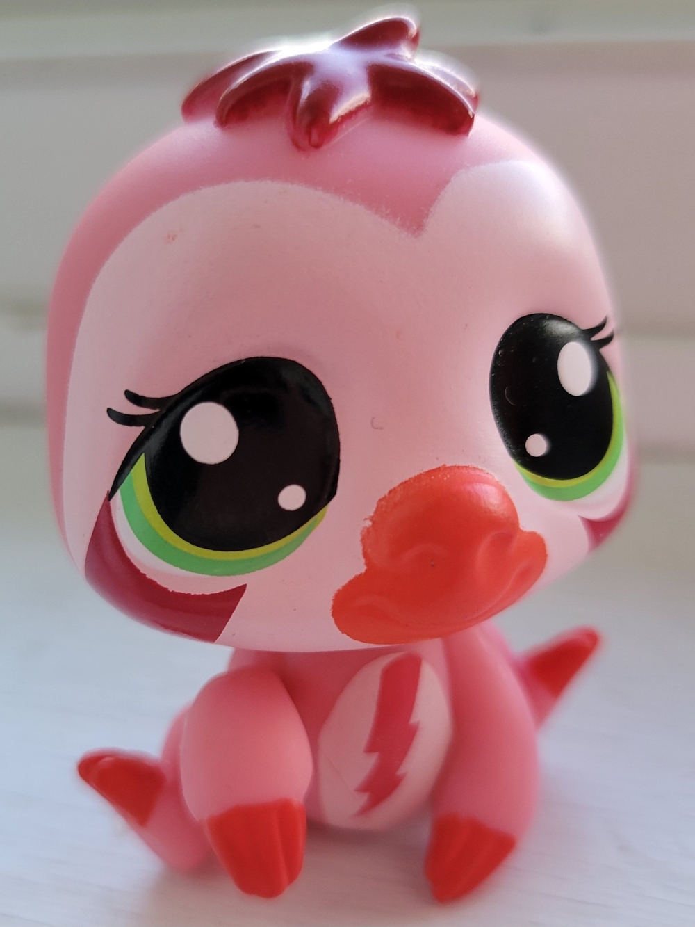Littlest Pet Shop NEW G7 #139 Pink And Red Sloth Cute Eyes